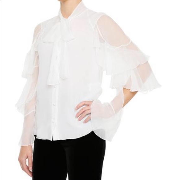 Chloe Tops - Chloe Frill sleeves blouse